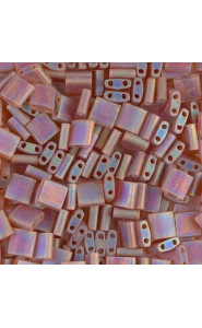 Miyuki tila 5x5mm beads - Matted dark topaz ab TL-134FR
